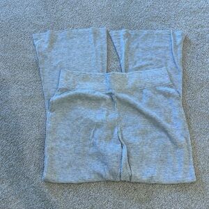Primark Waffle Cozy Gray Knit Pants